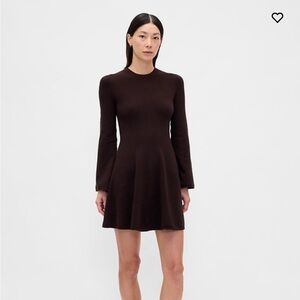 Gap CashSoft Stretch Mini Sweater Dress - Brown